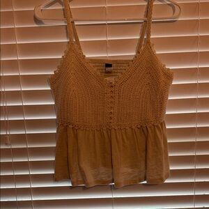 Old Navy Cream Knit Camisole Top